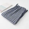 100% Cotton Home Pajama Pants Cotton Plaid Sleep Bottoms Sleeping Lounge Pants Plus Size Sleep Wear for Mens and Womens Wear - Image 3