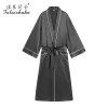 25 momme 100% mulberry silk robes men Long sleeve real silk high quality pure color elegance robes Wedding dressing gown S5718 - Image 5