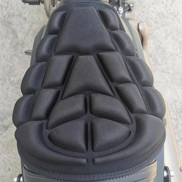 3D Shock Absorption Seat Cover Motorcycle Seat Cushion Motorbike Pillow Pad Anti Slip Breathable Sunscreen Motorcycle Accessory