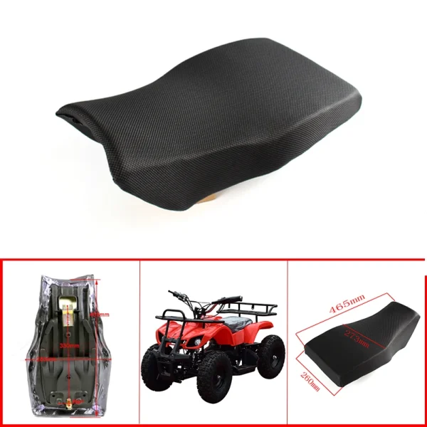 47*28cm ATV Quad Seat Saddle Flat Foam Seat Passenger Cushion Pad For 110-125cc Motorcycle 4-Wheel Small Bull Buggy Bike Go Kart