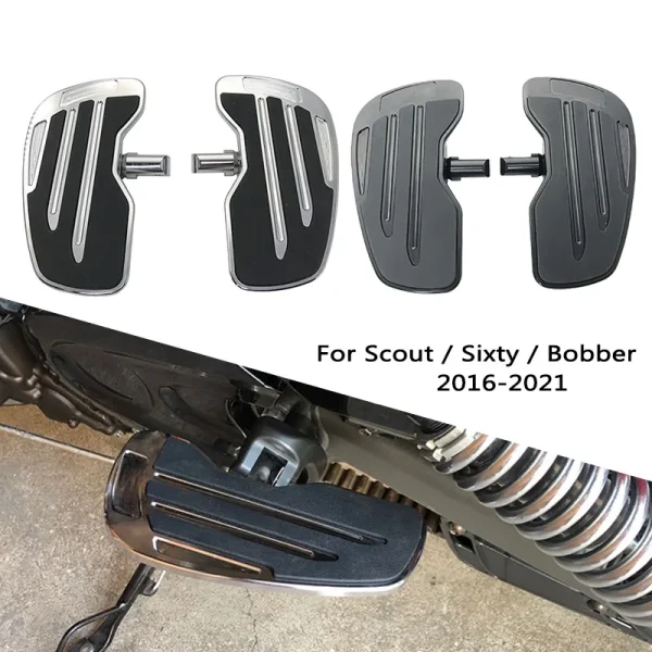 Aluminum Rear Foot Controls Foot Peg Pedal Footrest Extension Footpeg Fit For Indian Scout / Sixty / Bobber 2016-2021 2018 2019