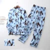 Cute bear 100% brushed cotton women pajama sets Autumn winter Casual fashion sleepwear night wears for women pijamas mujer - Image 5