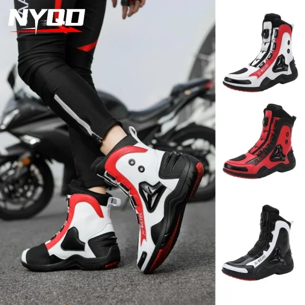 Cycling Shoes Motorcycle Waterproof Commuting Boots Off-road Rally Motorcycle Shoes Motorcycle Travel Outdoor Leisure Hot Style