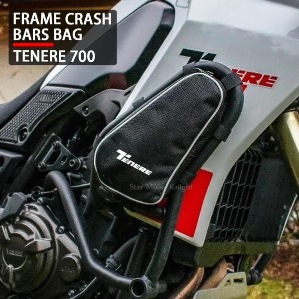 Fit For YAMAHA TENERE 700 Tenere700 XTZ 700 Motorcycle Frame Crash Bars Waterproof Bag Original Bumper Repair Tool Placement Bag