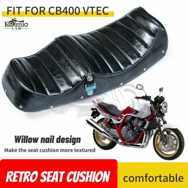 Fit for 1999 - 2021 Honda CB400 VTEC 1- 2 - 3 - 4 - 5 Motorcycle Seat Cushion Vintage Saddle Cafe Racer CB400SF CB 400 Ⅳ Ⅴ 2018