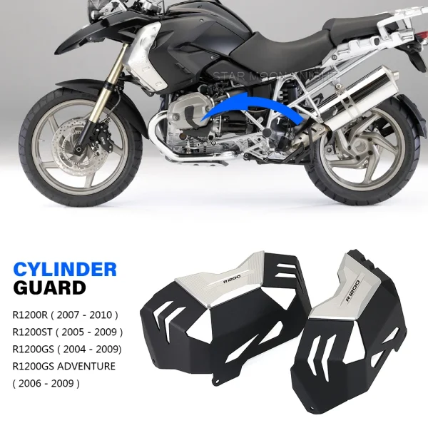 For BMW R1200GS R 1200 GS Adventure R1200R R1200ST GS 1200 ADV Engine Guard Motorcycle Accessories Cylinder Protector Cover