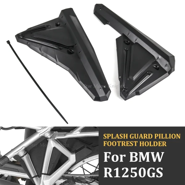 For BMW R1200GS R1250GS LC Adventure Rear Wheel Mudsling Inner Fender Mudguard Extension Splash Guard pillion footrest holder