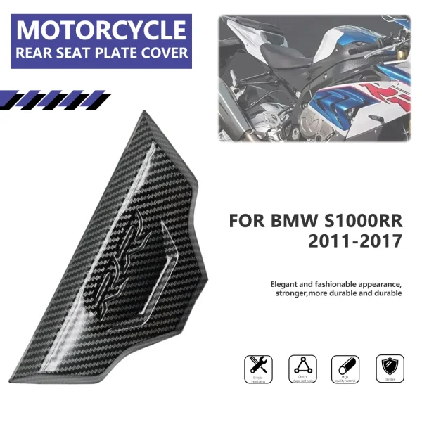 For BMW S1000RR S1000 RR S 1000RR 2011 2012 2013 2014 2015 2016 2017 Motorcycle ABS Carbon Fiber Rear Cushion Seat Plate Cover