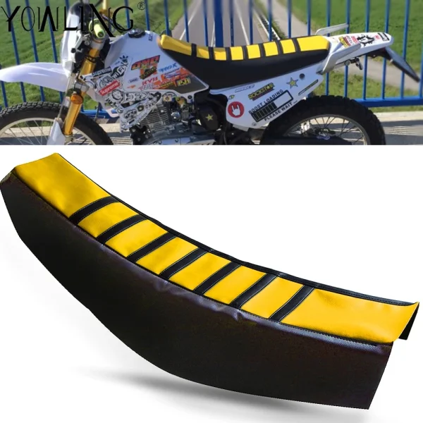 For Suzuki RMZ250 RMZ450 RMX450Z DR250S 2004-2018 RMZ 250 450 Dirt Pit Bike Gripper Soft Motorcycle Seat Cushions Seat Cover