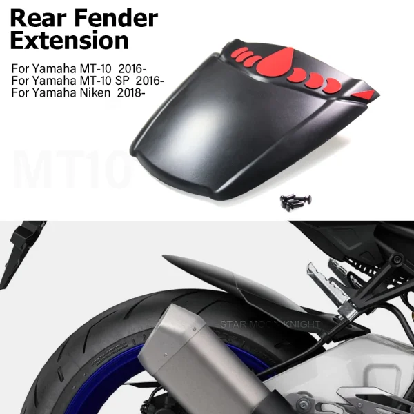 For Yamaha MT-10 MT10 MT 10 SP 2016-2023 2022 Niken 2018- Accessories Rear Wheel Fender Extender Mudguard Extension Splash Guard