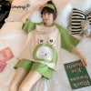 Kawaii Cartoon Dinosaur Pajamas Set for Womens Summer M-5XL Girls Shorts Fashion Loungewear Women Cute Pijamas Lady Sleepwear - Image 4