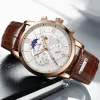 LIGE Men Watches 2023 New Fashion Leather Waterproof Luminous Top Brand Luxury Mens Quartz Wristwatch Men Relogio Masculino+box - Image 2