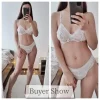 Lace Bras for Women Wireless Bralette Transparent Lace Underwear Women's Push Up Bra Solid Color Sexy Lingerie Backless Bra - Image 2