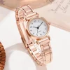 Luxury Wrist Watches for Women Fashion Analog Quartz Watch Stainless Steel Strap Ladies Watch Casual Digital Bracele Watch - Image 2