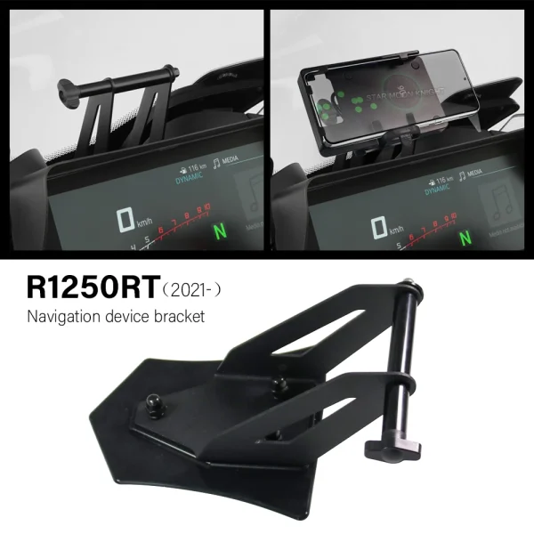 Mobile Phone Charging Holder For BMW R 1250 RT R1250RT 2021 2022 2023- Motorcycle Accessories Navigation Instrument Bracket