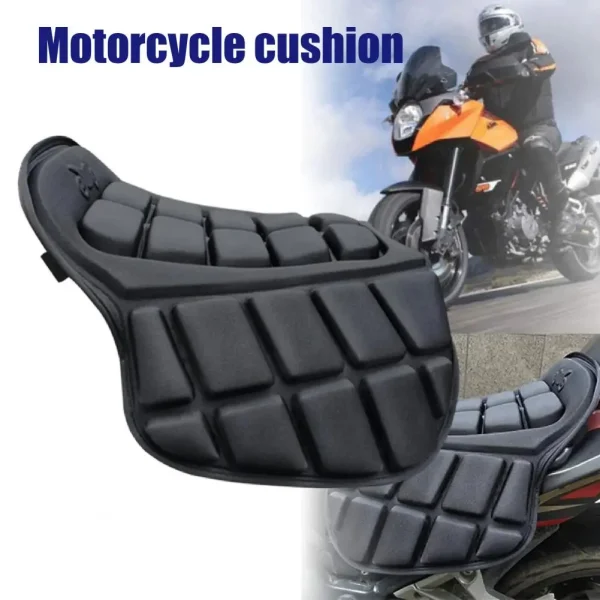 Motorbike Seat Pad Anti-skid Seat Cushion Shock Absorption 3D Motorcycle Seat Cushion Breathable Motorcycle Cool Seat Pad Cover