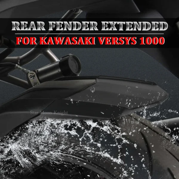 Motorcycle Accessories Rear Mudguard Fender Rear Extender Hugger Extension For KAWASAKI VERSYS 1000 Versys1000 2012-2018