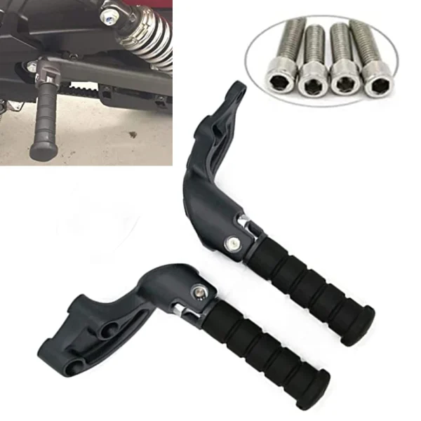 Motorcycle Folding Rear Passenger Footpeg Footrest For Indian Scout 2015-2023 Scout Sixty 2016-2023 Scout Bobber 2019-2023