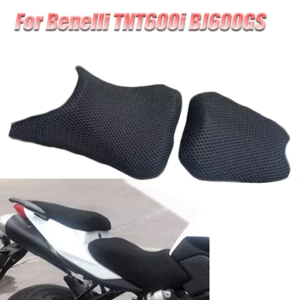 Motorcycle Front Rear 3D Mesh Seat Cover Heat Insulation Seat Cushion Waterproof For Benelli Benelli TNT600 tnt600i BJ600GS 2020