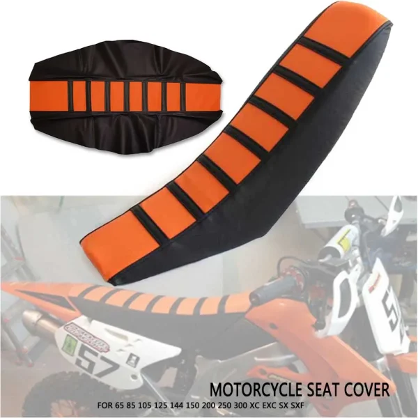 Motorcycle Gripper Soft Seat Cover Cushion Protection Leather Off-Roa For KTM 65 85 105 125 144 150 200 250 300 XC EXC SX SXF