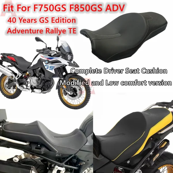 Motorcycle Modified And Low Driver Seat Pad Cushion Fit For BMW F750GS F850GS 2018-2023 F 750 GS F 850 GS Adventure 2019 2020