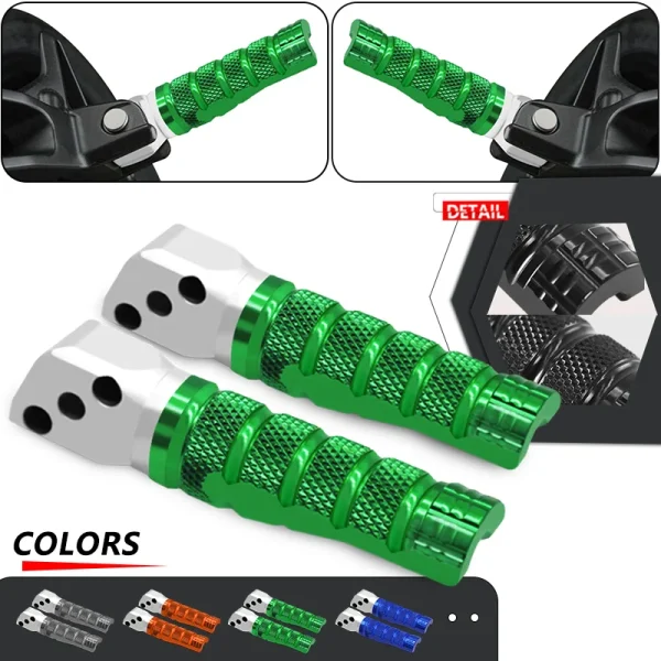 Motorcycle Rear Passenger Foot Peg Footrest Pedals For Z750 Z900 RS Z800 Z650 ZX6R 10R ZX25R ninja650/400 versys650/1000 er6n