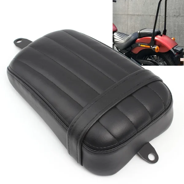 Motorcycle Rear Passenger Seat Pillion For Harley Davidson Softail Slim FLSL Street Bob FXBB 2018 2019 2020 2021 PU Leather