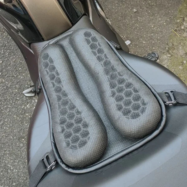 Motorcycle Seat TPE Cushion Comfortable Motorcycle Saddle Cushion Breathable 3D Honeyomb Structure Moto Seat Cushion Accessories