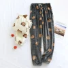 New Flannel Pajama Pants Men and Women Winter Couple Lounge Wea Casual Soft Warm Homewear Plus Velvet Coral Fleece Home Pants - Image 2