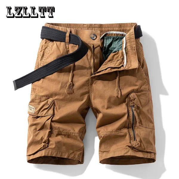 New Summer Men Cargo Shorts Mens Fashion Cotton Beach Multi Pocket Shorts Man Spring Casual Joggers Shorts Male Dropshipping