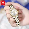 OLEVS Automatic Watch for Women Diamond Gold Luxury Stainless steel Elegant Original Women's Automatic Watch Necklace Gift Set - Image 4