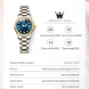 OLEVS Automatic Watch for Women Diamond Gold Luxury Stainless steel Elegant Original Women's Automatic Watch Necklace Gift Set - Image 5