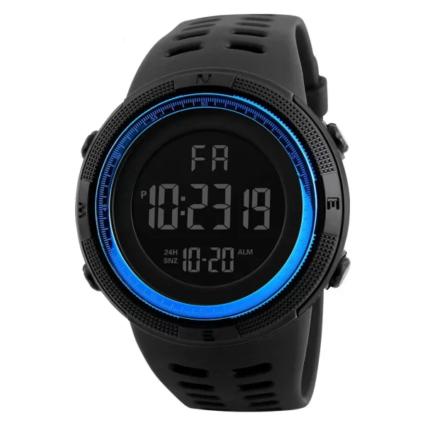 Outdoor multifunctional luminous sports watch internet celebrity adult student male 1251 electronic watch fashionable LED watch