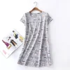 Plus Size loose night dress Women's nightie Nightgown short sleeve Cute Cartoon sweet casual sleepwear female sleep dress - Image 3