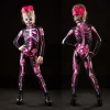 Rose Skeleton Adult Kids Scary Costume Halloween Dress Cosplay Sexy Jumpsuit Carnival Party Baby Girl Rompers Day of The Dead - Image 2