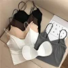 Sexy Ice Silk Camisole For Women Summer Breathable Comfort Underwear Girls Crop Tops Vest Female Black Sexy Tube Tops Bras White - Image 5