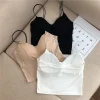 Sexy Ice Silk Camisole For Women Summer Breathable Comfort Underwear Girls Crop Tops Vest Female Black Sexy Tube Tops Bras White - Image 6