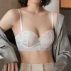 Sexy Lace Bra Women 1/2 Cup Underwire Bras Ladies Push Up Underwear Trendy Floral Brassiere Female Comfortable Intimates - Image 3