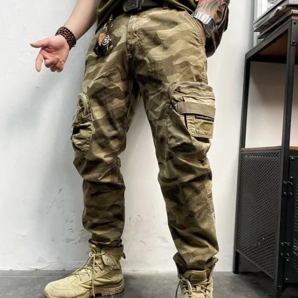 Spring Autumn Men Cargo Camouflage Pants Men Cotton Casual Breeche Bermuda Beach Jogger Pants Mens Trousers Male Dropshipping