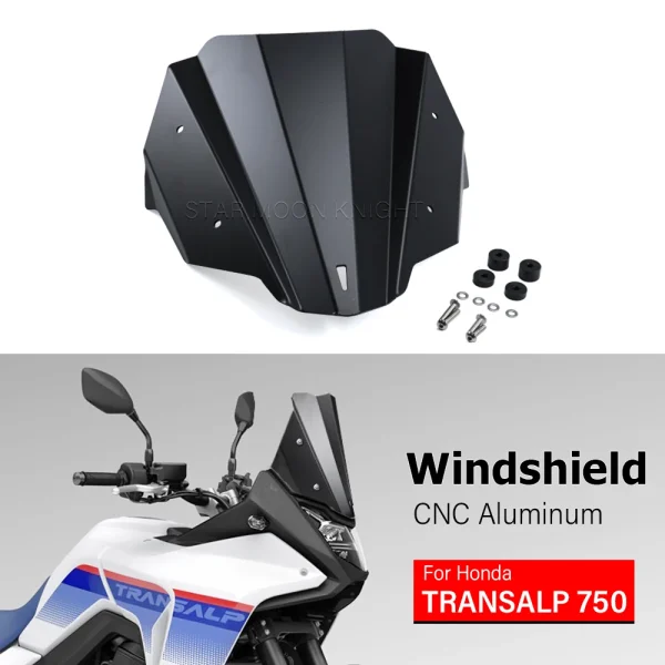 Windshield For Honda Transalp 750 XL750 XL 750 2023- Motorcycle Accessories Aluminum Windscreens Wind Deflectors