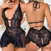 Woman Lingerie for Sex Open Crotch Bra Underwear 18+ Adult Hot Erotic One-piece Bodysuit Costume Sexy Babydoll Wedding Sleepwear - Image 5