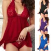 Womens Stain Lingerie Nightwear Underwear G-string Babydoll Sleepwear Robe Dress Pajamas for Women Sexy Sleepwear Pajama - Image 2