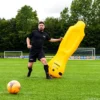 1.75m PVC Inflatable Sandbag Football 1PC Training Goal Keeper Solo Soccer Trainer Tumbler Air Dummy Tool Wall Without Air Pump - Image 2