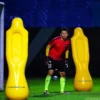 1.75m PVC Inflatable Sandbag Football 1PC Training Goal Keeper Solo Soccer Trainer Tumbler Air Dummy Tool Wall Without Air Pump - Image 3