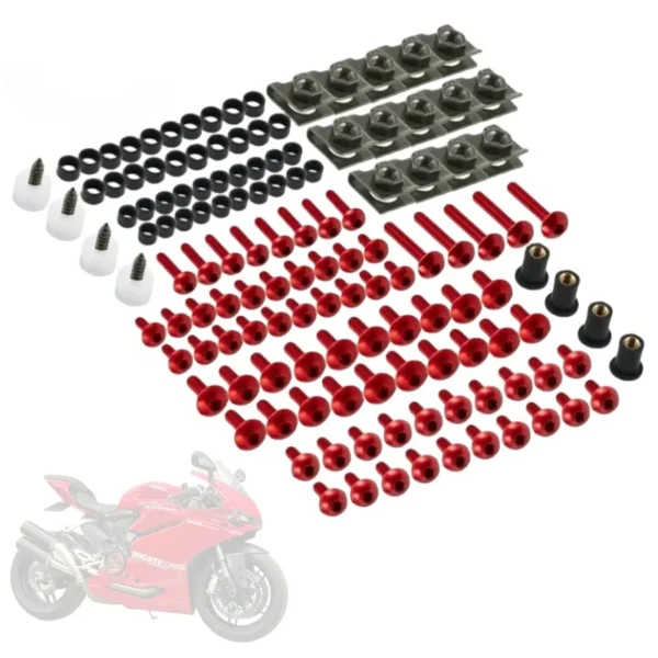 177PCS M5 M6 Motorcycle Complete Fairing Bolts CNC Screw for Ducati 748 749 750SS 848 900SS 916 996 998 999 1098 1098S Panigale