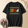 1984 40th 40 Years Old Limited Edition Vintage Cotton T Shirt Men Women Birthday Anniversary T-shirts Gift Short Sleeve Tee Tops - Image 4