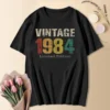 1984 40th 40 Years Old Limited Edition Vintage Cotton T Shirt Men Women Birthday Anniversary T-shirts Gift Short Sleeve Tee Tops - Image 5