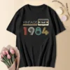 1984 40th 40 Years Old Limited Edition Vintage Cotton T Shirt Men Women Birthday Anniversary T-shirts Gift Short Sleeve Tee Tops - Image 6