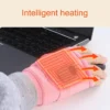 1PC Heating Gloves Rechargeable Winter Warm USB Electric Heated Gloves Fingerless Hand Warmer Thermal for Sports Skiing Gloves - Image 2