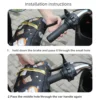 1Pair Waterproof Motorcycle Handlebar Muffs Hand Protector Winter Windproof Thicken Warm Thermal Mobile Handle Bar Cover Gloves - Image 5